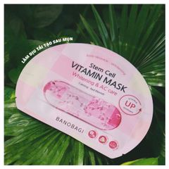 Set 10 mặt nạ Banobagi dưỡng sáng & chăm da mụn (hồng) – giảm mụn, dịu da