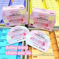 Set 10 mặt nạ Banobagi dưỡng sáng & chăm da mụn (hồng) – giảm mụn, dịu da