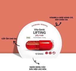Set 10 mặt nạ Banobagi Vitamin A (đỏ) – nâng cơ, săn chắc