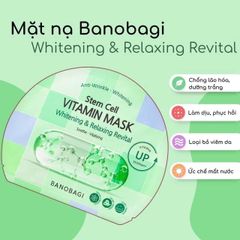 Set 10 Mặt Nạ Banobagi Thư Giãn & Làm Dịu Da Xanh Lá - Giảm Kích Ứng, Dưỡng Ẩm Chất Lượng 