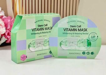 Set 10 Mặt Nạ Banobagi Thư Giãn & Làm Dịu Da Xanh Lá - Giảm Kích Ứng, Dưỡng Ẩm Chất Lượng 