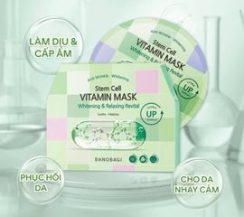 Set 10 Mặt Nạ Banobagi Thư Giãn & Làm Dịu Da Xanh Lá - Giảm Kích Ứng, Dưỡng Ẩm Chất Lượng 