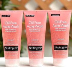 Sữa rửa mặt Neutrogena Pink Grapefruit Scrub 198ml – ngừa mụn, làm sạch sâu