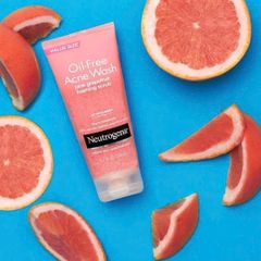 Sữa rửa mặt Neutrogena Pink Grapefruit Scrub 198ml – ngừa mụn, làm sạch sâu