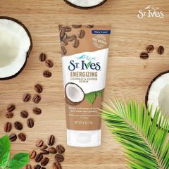 Sữa Rửa Mặt St.Ives Coconut Coffee 170g - Làm Sáng Da, Sạch Nhờn, Chiết Xuất Dừa & Cà Phê tự nhiên, Dưỡng ẩm, Đẹp Da