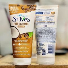 Sữa Rửa Mặt St.Ives Coconut Coffee 170g - Làm Sáng Da, Sạch Nhờn, Chiết Xuất Dừa & Cà Phê tự nhiên, Dưỡng ẩm, Đẹp Da