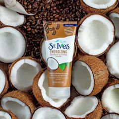 Sữa Rửa Mặt St.Ives Coconut Coffee 170g - Làm Sáng Da, Sạch Nhờn, Chiết Xuất Dừa & Cà Phê tự nhiên, Dưỡng ẩm, Đẹp Da