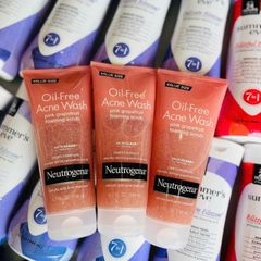 Sữa rửa mặt Neutrogena Pink Grapefruit Scrub 198ml – ngừa mụn, làm sạch sâu