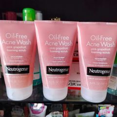 Sữa rửa mặt Neutrogena Pink Grapefruit Scrub 198ml – ngừa mụn, làm sạch sâu