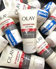 Sữa Rửa Mặt Olay Regenerist Detoxifying Pore Scrub 150ml - Tẩy Da Chết, Làm Sạch Lỗ Chân Lông, Dưỡng Ẩm Da Mềm Mại