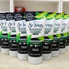 Sữa Rửa Mặt St.Ives Trà Xanh 170g - Loại Bỏ Mụn Đầu Đen, Làm Dịu Da, Chăm Sóc Da Hàng Ngày