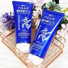 Sữa Rửa Mặt Hatomugi Acne Care 130g - Giảm Mụn, Sạch Sâu, Dành Cho Da Dầu và Nhạy Cảm