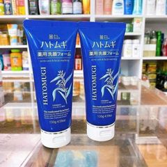 Sữa Rửa Mặt Hatomugi Acne Care 130g - Giảm Mụn, Sạch Sâu, Dành Cho Da Dầu và Nhạy Cảm