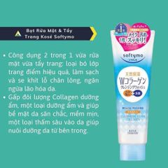 Sữa rửa mặt Kose Softymo Collagen 220g – làm sạch, căng bóng