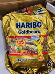 Kẹo Dẻo Haribo Goldbears Mỹ 125g - Kẹo Trái Cây Dai Mềm Hương Vị Ngọt Ngào – Snack Phù Hợp Cho Mọi Lứa Tuổi