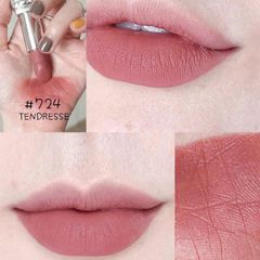 Son Dior Velvet 724 Tendresse - Son Môi Hồng Cam Nhẹ, Mịn Lì Cao Cấp, Quà Tặng Phụ Nữ, Thời Trang Nổi Bật