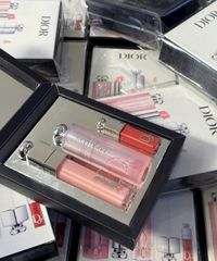 Set Son Dior Addict Natural Glow Lip Essentials (3 cây) – dưỡng mềm, lên màu nhẹ