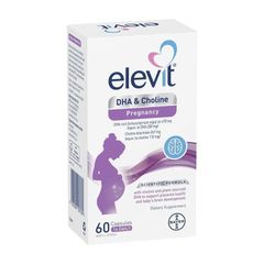 Viên Uống Elevit DHA + Choline Pregnancy cho Mẹ Bầu - Bổ Sung Dinh Dưỡng Thiết Yếu từ Úc 60 Viên 624910