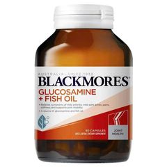 Viên uống hỗ trợ xương khớp Blackmores Glucosamine & Fish Oil Úc - Dầu cá tự nhiên, dễ uống, tốt cho người lớn tuổi, lọ 90 viên 624958