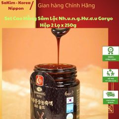 [ Chính Hãng] Set Cao Hồng Sâm Lộc Nh.u.n.g.Hư.ơ.u Goryo Hộp 2 Lọ x 250g