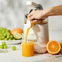 Máy vắt cam tự động Hurom CJ-B03FWH nội địa Hàn, máy ép cam điện cao cấp công suất 170W màu kem