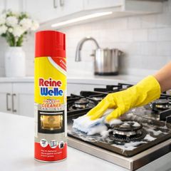 Dung dịch vệ sinh lò nướng, vỉ nướng 500ml Reine Welle, tẩy dầu mỡ cháy khét bám lâu ngày (dạng bọt)