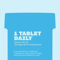 Vitamin Tổng Hợp Cho Nam Giới Swisse Teenage Ultivite - 60 Viên Hỗ Trợ Năng Lượng và Dinh Dưỡng Hàng Ngày 625128