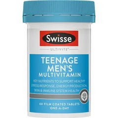 Vitamin Tổng Hợp Cho Nam Giới Swisse Teenage Ultivite - 60 Viên Hỗ Trợ Năng Lượng và Dinh Dưỡng Hàng Ngày 625128