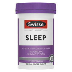 Viên Uống Hỗ Trợ Giấc Ngủ Swisse Ultiboost Sleep - Giúp Ngủ Sâu, Giảm Căng Thẳng Từ Thiên Nhiên