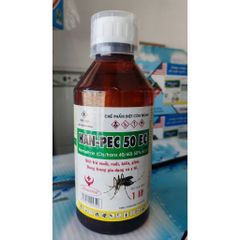 Diệt Côn Trùng HAN-PEC 50EC 1Lít Diệt trừ hiệu quả côn trùng gây hại muỗi ( sốt rét, sốt xuất huyết), ruồi, kiến, gián.