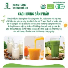 Mật hoa dừa cô đặc Sokfarm - cho bé ăn dặm 250g