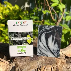 Xà bông dừa than hoạt tính phương pháp lạnh Escoco - Xà phòng thiên nhiên Handmade Soap 625740