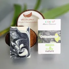 Xà bông dừa than hoạt tính phương pháp lạnh Escoco - Xà phòng thiên nhiên Handmade Soap 625740
