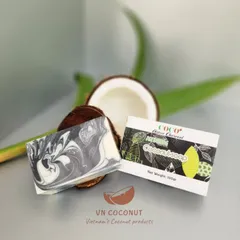 Xà bông dừa than hoạt tính phương pháp lạnh Escoco - Xà phòng thiên nhiên Handmade Soap 625740