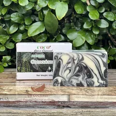 Xà bông dừa than hoạt tính phương pháp lạnh Escoco - Xà phòng thiên nhiên Handmade Soap 625740