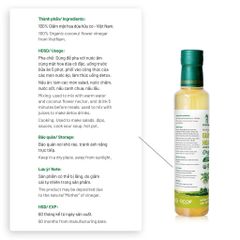 Giấm mật hoa dừa organic Sokfarm 265ml