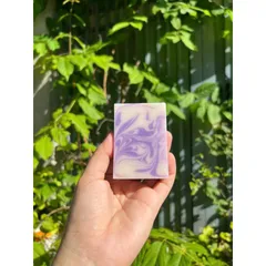 Xà bông Dừa Hương Hoa Oải Hương (Lavender) - Xà phòng thiên nhiên Handmade Soap