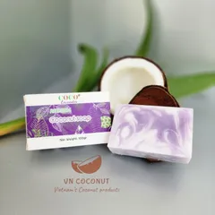 Xà bông Dừa Hương Hoa Oải Hương (Lavender) - Xà phòng thiên nhiên Handmade Soap