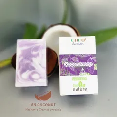 Xà bông Dừa Hương Hoa Oải Hương (Lavender) - Xà phòng thiên nhiên Handmade Soap