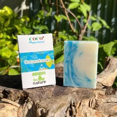Xà bông dừa Bạc Hà phương pháp lạnh - Xà phòng thiên nhiên Handmade Soap 625758