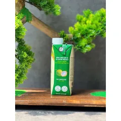 Mật hoa dừa tươi Sokfarm dòng tiệt trùng hộp 330ml nước giải khát thay thế nước ngọt