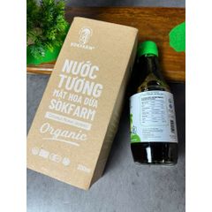 Nước tương mật hoa dừa Sokfarm dành cho bé ăn dặm 200ml - Nước tương cho bé ăn dặm Sokfarm