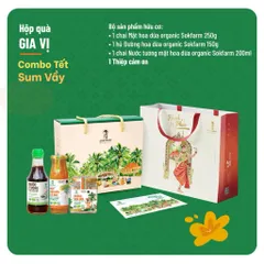Hộp quà 3 Gia vị Mật hoa dừa hữu cơ Sokfarm - Hộp quà organic