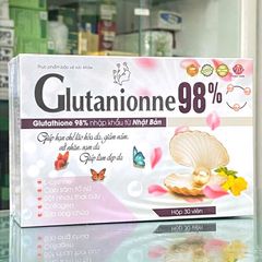 Viên uống làm đẹp da, giảm nếp nhăn Glutanionne 98%