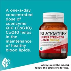 Viên Uống Hỗ Trợ Tim Mạch Blackmores CoQ10 Super Strength 300mg - Tăng Cường Sức Khỏe Tim Mạch, Hỗ Trợ Lão Hóa, 30 Viên 625855
