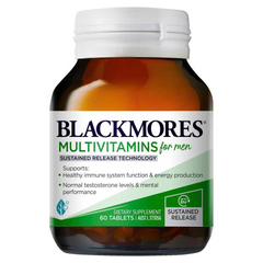 Vitamin Tổng Hợp Blackmores Multivitamin Cho Nam 60 Viên - Công Nghệ Giải Phóng Bền Vững, Bổ Sung Vitamin & Khoáng Chất Thiết Yếu 625874