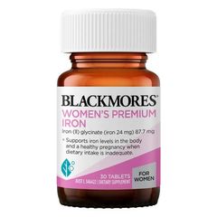 Viên Sắt Blackmores Pregnancy Iron 30 Viên - Bổ Sung Sắt Cho Bà Bầu, Không Gây Táo Bón, Hỗ Trợ Mẹ Và Thai Nhi
