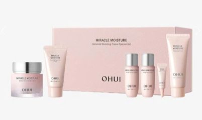 Kem Dưỡng Ẩm Ohui Miracle Moisture Ceramide 60ml - Bộ Sản Phẩm Dưỡng Ẩm Giúp Da Mịn Màng, Sáng Hồng, Chống Oxy Hoá