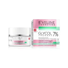 Kem dưỡng da ngừa mụn, giảm thâm mụn Eveline Glycol Therapy 50ml kiềm dầu tốt làm sáng da hiệu quả