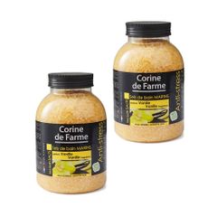Muối tắm Corine de Farme hỗ trợ giảm thâm, tẩy cha chết dưỡng trắng sáng da 1.3Kg hương vani, oải hương, hoa hồng